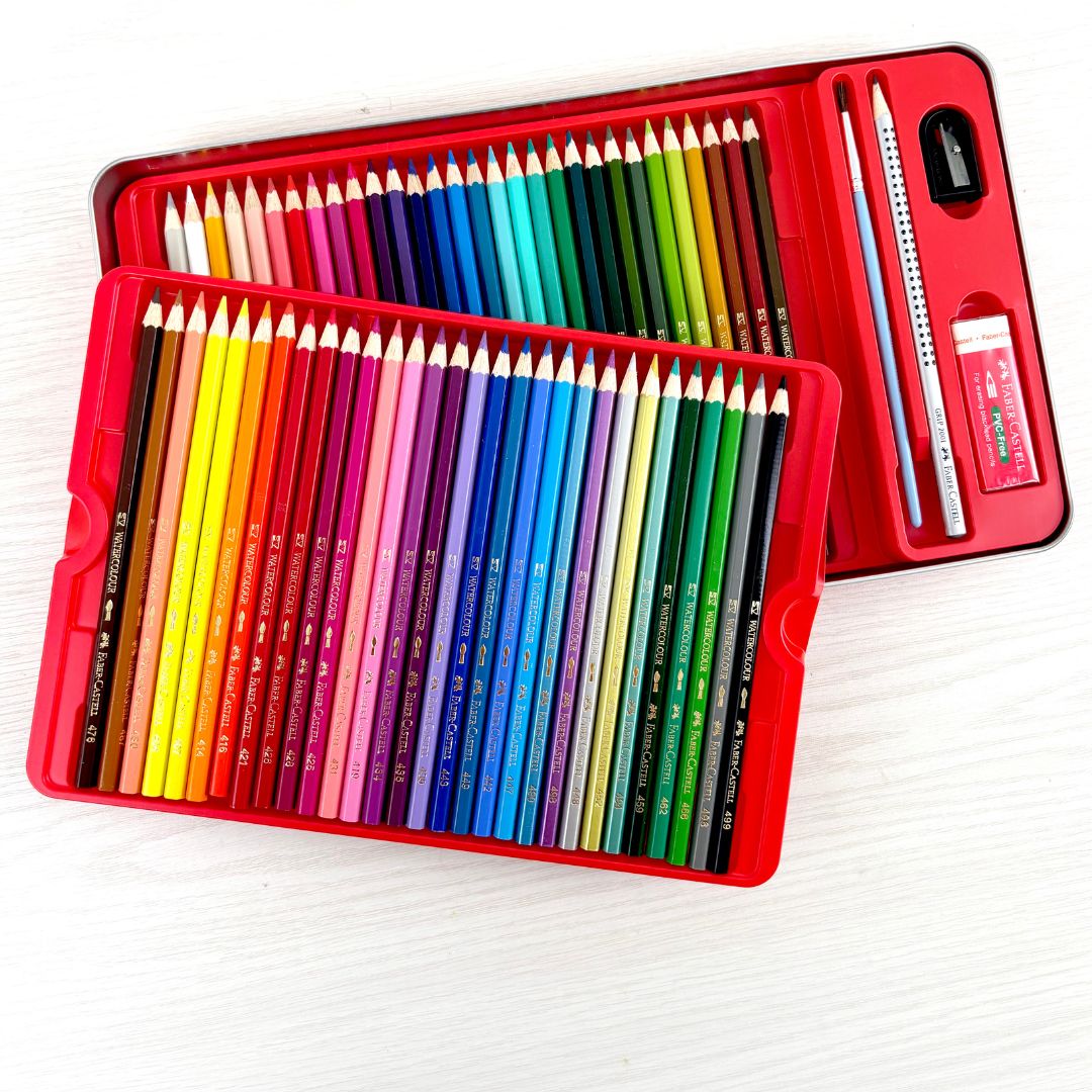 60 Watercolour Pencils Sketch Set